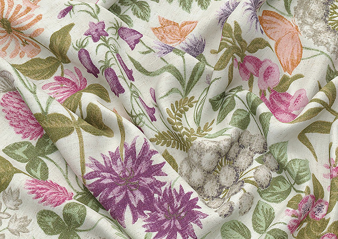 Field Flowers, Copper - Made to Measure Curtains - Image 4